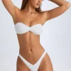 Top de bikini bandeau Rio en blanco