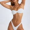Top de bikini bandeau Rio en blanco