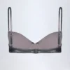 Top de bikini con aros Aluna en color plateado