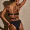 Braguitas de bikini de corte completo con detalles metálicos de Icaria en negro