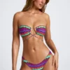 Top de bikini multifuncional Azure By Oh Polly Ropa de baño con estampado multicolor