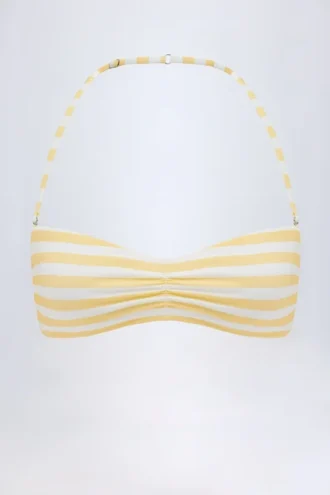 Top de bikini multiuso Cascais en color limón