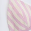 Top de bikini triangular Montauk en malva