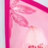 Top de bikini triangular Paita con estampado de orquídeas rosas