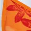 Top de bikini triangular Paita con estampado Orange Orchid