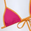 Top de bikini triangular Paita en rosa fucsia