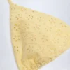 Top de bikini triangular Recife con bordado inglés en amarillo limón