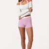 Top de tirantes de jersey suave en color leche