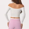 Top de tirantes de jersey suave en color leche