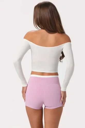 Top de tirantes de jersey suave en color leche
