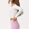 Top de tirantes de jersey suave en color leche