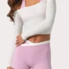 Top de tirantes de jersey suave en color leche