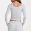 Top en capas de modal en gris jaspeado