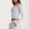 Top en capas de modal en gris jaspeado