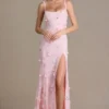 Vestido corsé con adornos Aurelia en rosa bebé Vestido corsé con adornos Aurelia en rosa bebé