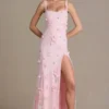 Vestido corsé con adornos Aurelia en rosa bebé Vestido corsé con adornos Aurelia en rosa bebé