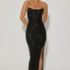 Vestido corsé con adornos Jasella en negro Vestido corsé con adornos Jasella en negro