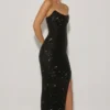 Vestido corsé con adornos Jasella en negro Vestido corsé con adornos Jasella en negro