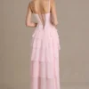 Vestido corsé con cuello vuelto y adornos Arlette Premium en rosa bebé Vestido corsé con cuello vuelto y adornos Arlette Premium en rosa bebé