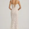 Vestido corsé con escote redondeado y apliques decorativos Vasanta en blanco Vestido corsé con escote redondeado y apliques decorativos Vasanta en blanco