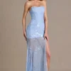 Vestido corsé de encaje adornado Liliane Premium en azul cielo Vestido corsé de encaje adornado Liliane Premium en azul cielo
