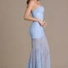 Vestido corsé de encaje adornado Liliane Premium en azul cielo Vestido corsé de encaje adornado Liliane Premium en azul cielo