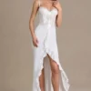 Vestido corsé de encaje con adornos Beatrix Premium en blanco Vestido corsé de encaje con adornos Beatrix Premium en blanco