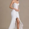 Vestido corsé de encaje con adornos Beatrix Premium en blanco Vestido corsé de encaje con adornos Beatrix Premium en blanco
