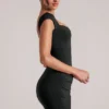 Vestido corto Alva con escote corazón en negro Vestido corto Alva con escote corazón en negro