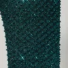 Vestido corto con cuello vuelto y adornos Arlowe en verde azulado