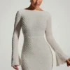 Vestido corto de corte A con espalda abierta y adornos Grazina en blanco Vestido corto de corte A con espalda abierta y adornos Grazina en blanco