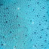 Vestido corto de un solo hombro con adornos Zahira en azul aguamarina