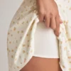 Vestido corto Jaida Modal con hombros descubiertos y corte en A con estampado floral Vestido corto Jaida Modal con hombros descubiertos y corte en A con estampado floral
