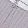 Vestido corto sin espalda con mangas de murciélago Amanita en plateado