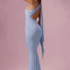 Vestido de dama de honor de jersey Annelise en azul claro