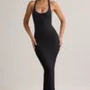 Vestido largo con espalda nadadora Imelda Modal en negro