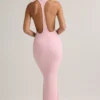 Vestido largo Imelda de modal con espalda nadadora en rosa bebé