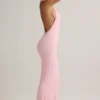 Vestido largo Imelda de modal con espalda nadadora en rosa bebé