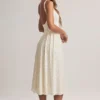 Vestido midi A-line Aireen de modal con estampado floral