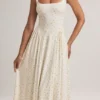 Vestido midi A-line Aireen de modal con estampado floral