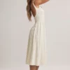 Vestido midi A-line Aireen de modal con estampado floral