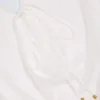 Vestido Oualie con cuello vuelto en blanco