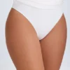 Vestido Shirin con espalda abierta y drapeado en blanco